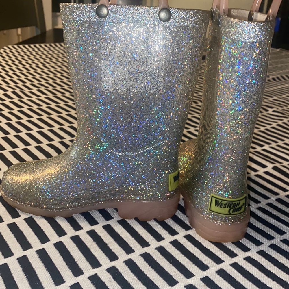 Toddler Glitter Rainboots